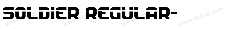 Soldier Regular字体转换